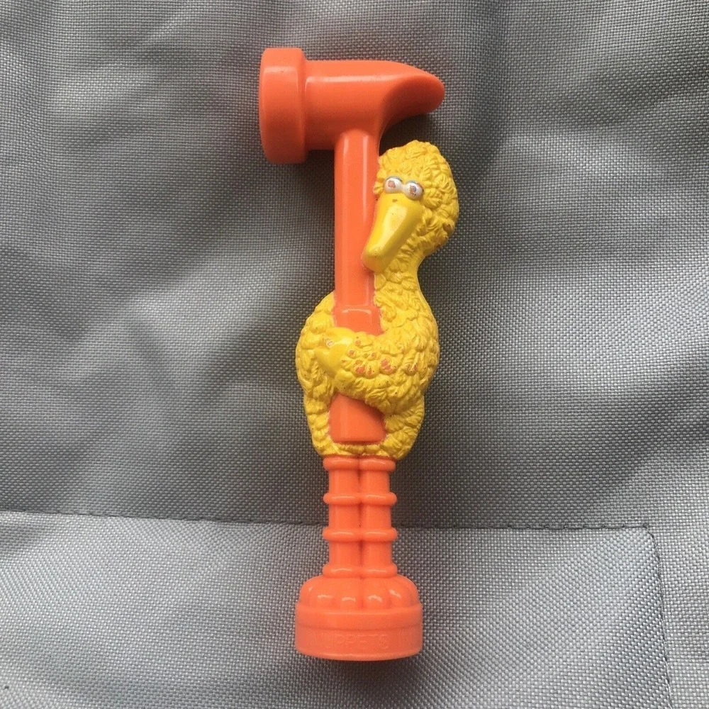 Sesame Street Big Bird Play Toy Hammer‎ Figure Henson Inc Tool